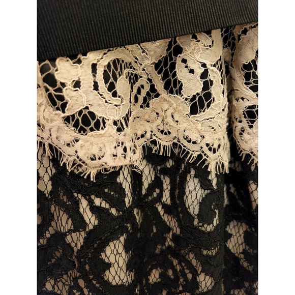Tadashi Shoji beige and black lace dress 12 - Picture 4 of 6